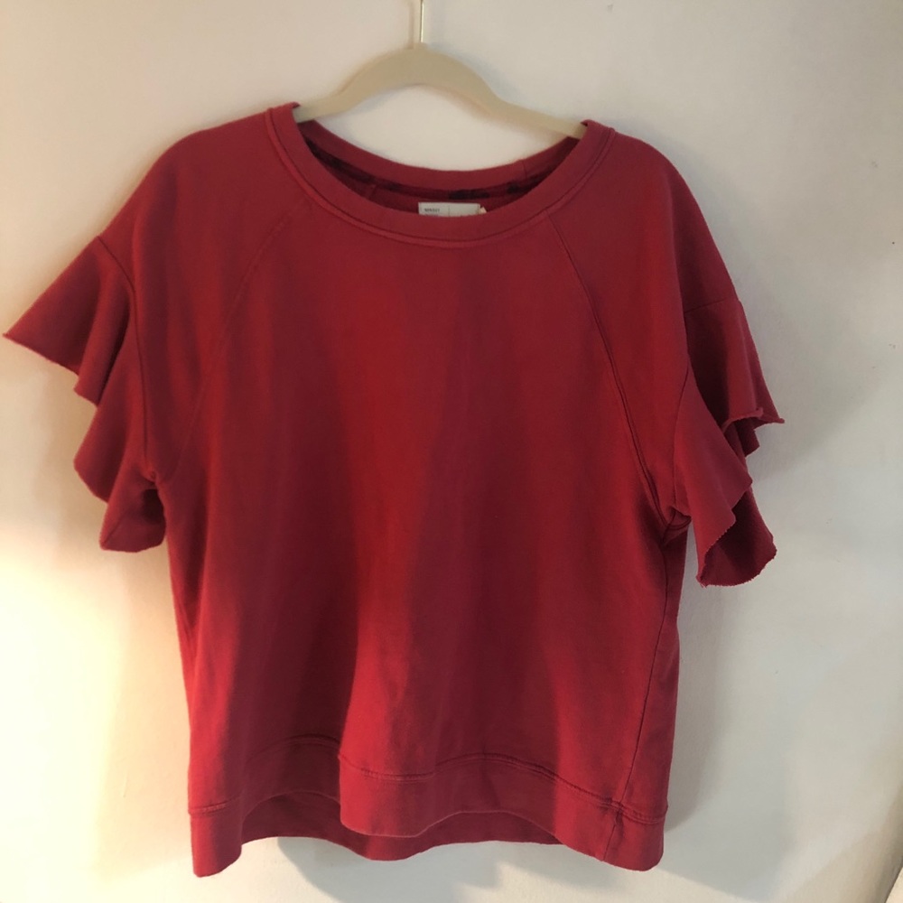 Red Sweatshirt Top